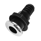 Max Nylon Plastic Thru Hull Bilge Fitting Stainless steel Rim Bilge Pump