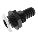 Max Nylon Plastic Thru Hull Bilge Fitting Stainless steel Rim Bilge Pump
