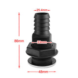 Max THRU HULL PLASTIC FITTING 1" FOR 25MM HOSE. 33MM HULL THICKNESS, BOAT, SAIL