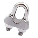 Max 304 Stainless Steel Wire Rope Clip Clamp Saddle Clips U Bolt Fastener - 12mm