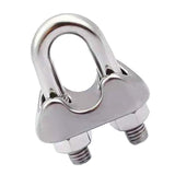 Max 304 Stainless Steel Wire Rope Clip Clamp Saddle Clips U Bolt Fastener - 12mm