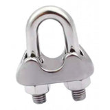 Max 304 Stainless Steel Wire Rope Clip Clamp Saddle Clips U Bolt Fastener - 12mm