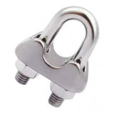 Max 304 Stainless Steel Wire Rope Clip Clamp Saddle Clips U Bolt Fastener - 12mm