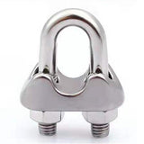 Max 304 Stainless Steel Wire Rope Clip Clamp Saddle Clips U Bolt Fastener - 12mm