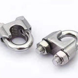 Max 304 Stainless Steel Wire Rope Clip Clamp Saddle Clips U Bolt Fastener - 12mm