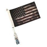Max Adjustable / Folding Flag Pole with US Flag for Harley Dyna Street Glide