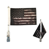 Max Adjustable / Folding Flag Pole with US Flag for Harley Dyna Street Glide