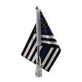 Max Adjustable 9'' x 6 ''  US Blue  Flag +Flagpole Mount Luggage