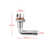 Max 15mm 316 Stainless Steel 90 Degree Bend Boat/ Yacht / Car Gas Fuel Tank Vent