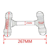 Max Motorcycle Side Aluminum Box Handle Strap Rope for BMW R1200GS F800GS Gray