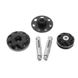 Max 3Pieces Motorcycle Frame Hole Cap Cover Plugs For Kawasaki Z1000 10-17 Black