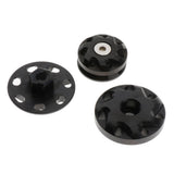 Max 3Pieces Motorcycle Frame Hole Cap Cover Plugs For Kawasaki Z1000 10-17 Black