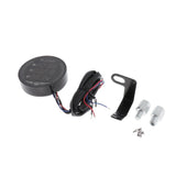 Max LED 3-in-1 Motorcycle Time Temperature and Voltage Display Table Gauge Black