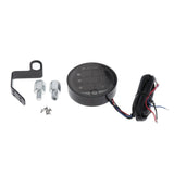 Max LED 3-in-1 Motorcycle Time Temperature and Voltage Display Table Gauge Black