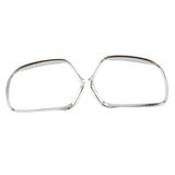 Maxbell Chrome Plated Plastic Mirror Trim Rings Decor Cover for Honda Goldwing