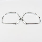 Maxbell Chrome Plated Plastic Mirror Trim Rings Decor Cover for Honda Goldwing