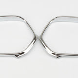 Maxbell Chrome Plated Plastic Mirror Trim Rings Decor Cover for Honda Goldwing
