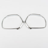 Maxbell Chrome Plated Plastic Mirror Trim Rings Decor Cover for Honda Goldwing