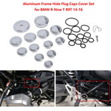 Maxbell Motorcycle Aluminum Frame Hole Cap Set for BMW R Nine T R9T 2014 2015 2016