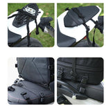 Max Maxb Waterproof Motorcycle Rear Tail Helmet Seat Bag Back Seat Storage red