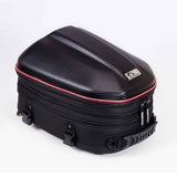 Max Maxb Waterproof Motorcycle Rear Tail Helmet Seat Bag Back Seat Storage red