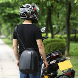Max Maxb Waterproof Motorcycle Rear Tail Helmet Seat Bag Back Seat Storage red
