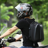 Max Maxb Waterproof Motorcycle Rear Tail Helmet Seat Bag Back Seat Storage red