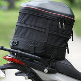 Max Maxb Waterproof Motorcycle Rear Tail Helmet Seat Bag Back Seat Storage red