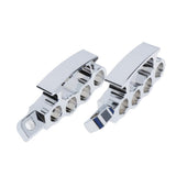 Max Maxb Universals Flying Knuckle Footpegs Footrests Custom Pedal For Harley Silver