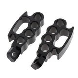 Max Maxb Universals Flying Knuckle Footpegs Footrests Custom Pedal For Harley Black