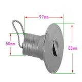 Max Maxb GAS Hose Deck Fill Filler Keyless Cap for 50mm Boat Filler stainless steel