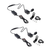 Maxbell Waterproof Dual USB E-bike Handlebar Charger Socket w/ Switch &Mount  12-24V