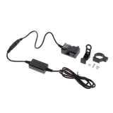 Maxbell Waterproof Dual USB E-bike Handlebar Charger Socket w/ Switch &Mount  12-24V