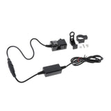 Maxbell Waterproof Dual USB E-bike Handlebar Charger Socket w/ Switch &Mount  12-24V