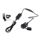 Maxbell Waterproof Dual USB E-bike Handlebar Charger Socket w/ Switch &Mount  12-24V