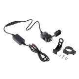 Maxbell Waterproof Dual USB E-bike Handlebar Charger Socket w/ Switch &Mount  12-24V