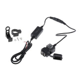 Maxbell Waterproof Dual USB E-bike Handlebar Charger Socket w/ Switch &Mount  9-90V