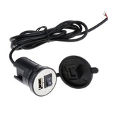 Maxbell Motorcycle Mobile Charger USB mobile charger Single USB Car Charger Socket Black