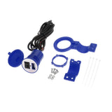 Maxbell Motorcycle Mobile Charger USB mobile charger Single USB Car Charger Socket Blue