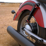 Maxbell Alloy Shock Absorber Cover Protector Anti-theft For Motorbike Scooters Red