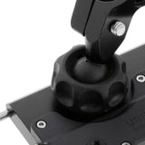 Maxbell Alloy Motorcycles Handlebar Mobile Phone Holder Clamp w/ USB Charger Black