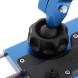 Maxbell Alloy Motorcycles Handlebar Mobile Phone Holder Clamp w/ USB Charger Blue