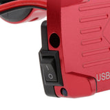 Maxbell Alloy Motorcycles Handlebar Mobile Phone Holder Clamp w/ USB Charger Red