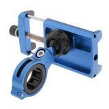 Maxbell Motorcycle Handlebar Phone Holder GPS Mount+USB Charger Aluminum Alloy Blue