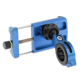 Maxbell Motorcycle Handlebar Phone Holder GPS Mount+USB Charger Aluminum Alloy Blue