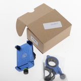 Maxbell Motorcycle Handlebar Phone Holder GPS Mount+USB Charger Aluminum Alloy Blue