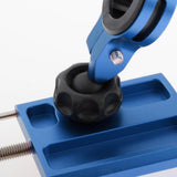 Maxbell Motorcycle Handlebar Phone Holder GPS Mount+USB Charger Aluminum Alloy Blue