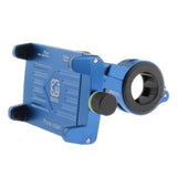 Maxbell Motorcycle Handlebar Phone Holder GPS Mount+USB Charger Aluminum Alloy Blue