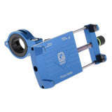 Maxbell Motorcycle Handlebar Phone Holder GPS Mount+USB Charger Aluminum Alloy Blue