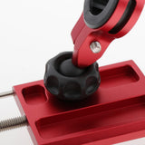 Maxbell Motorcycle Handlebar Phone Holder GPS Mount+USB Charger Aluminum Alloy Red